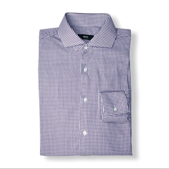 BOSS HUGO BOSS Sharp Fit Mens Dress Shirt - Picture 3 of 7